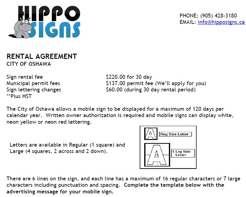 Oshawa Rental Details